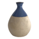 Blue and white ceramic vase
