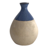 Blue and white ceramic vase