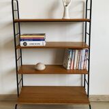 Vintage shelf in wood and wrought iron