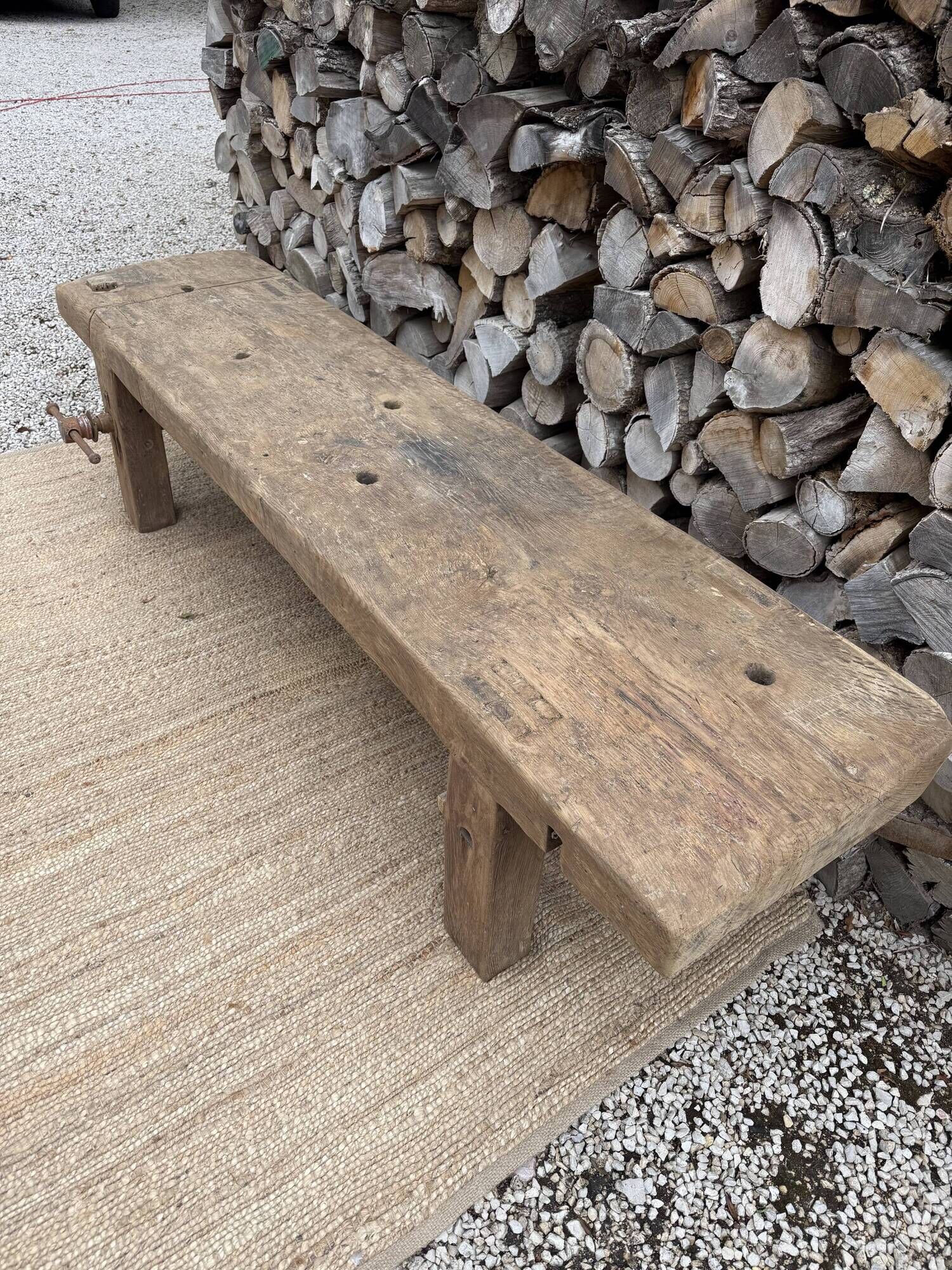 low carpenter's bench / TV stand bench