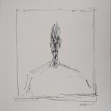 Alberto GIACOMETTI: Bust of a man - Signed lithograph