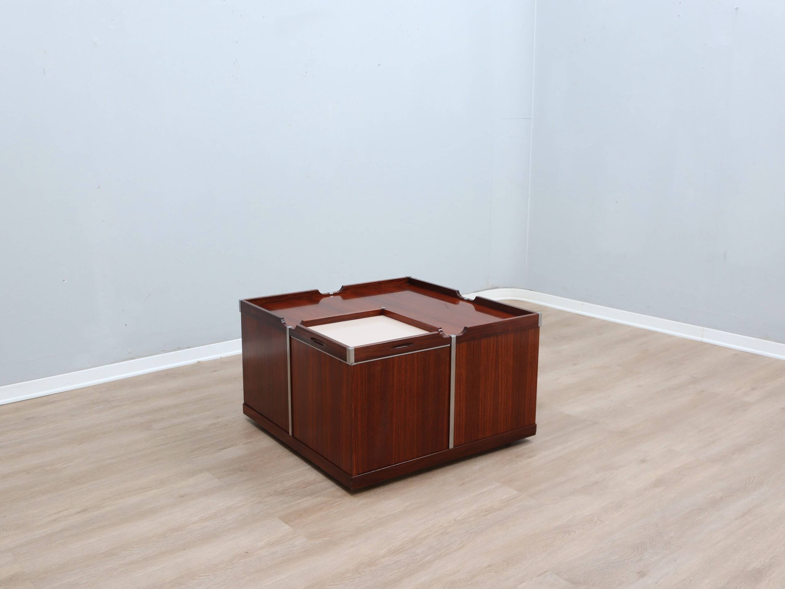 1970s FIARM modular bar cube coffee table