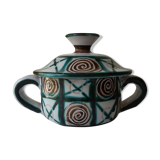 Pot couvert sucrier signed r.p. robert picault Vallauris