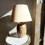Stoneware foot lamp