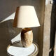 Stoneware foot lamp