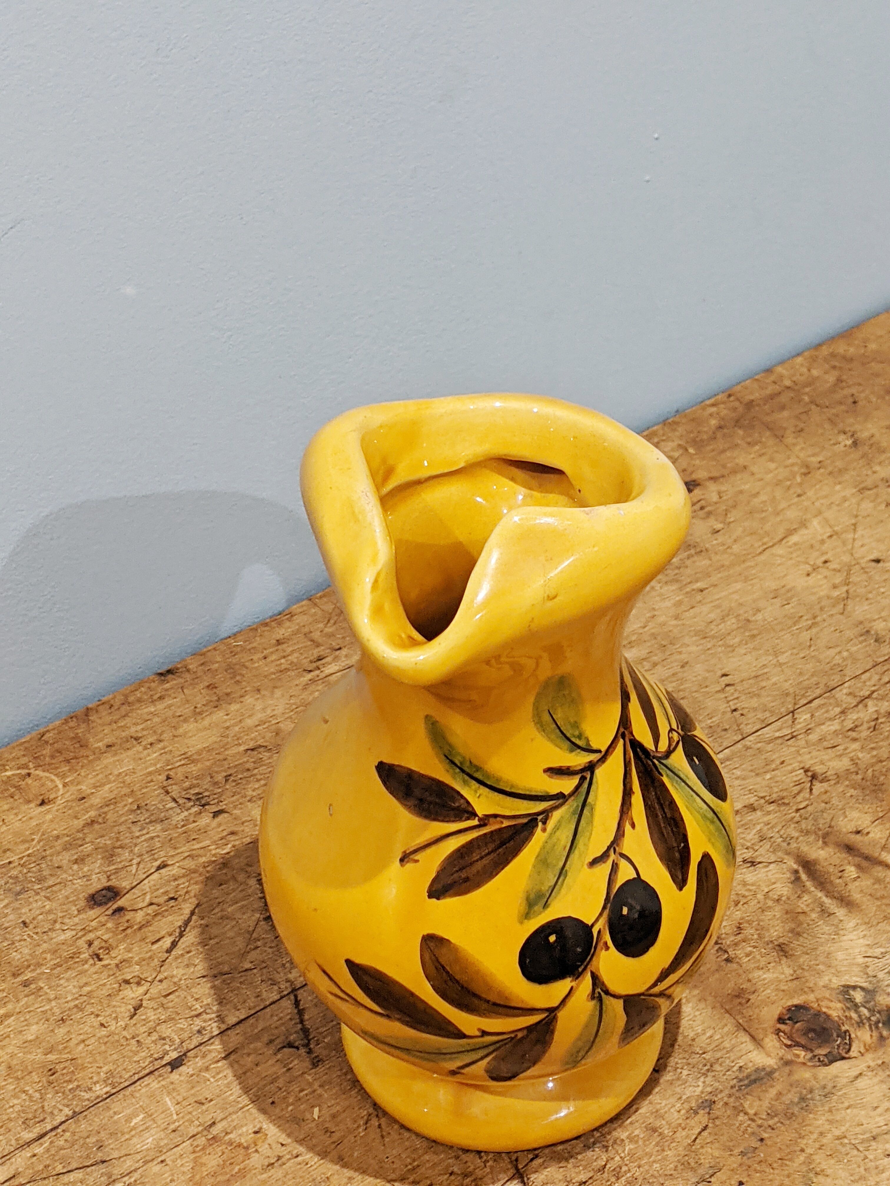 Provencal pitcher signed Vallauris