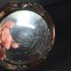ART DECO modernist red Bohemian glass box, circa 1930