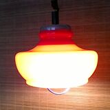 Hanging lamp in opaline, vintage