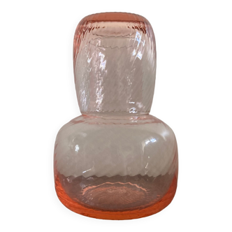 Night carafe pink glass