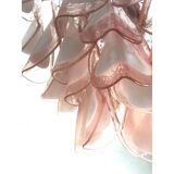 Pink and white “rondine” murano glass chandelier d60