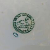 Soup dish of the Saint Amand faienceries of the new ceramic factories in the north