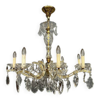 Val Saint Lambert. Chandelier. Solid crystal.