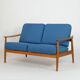 Canapé 2 places Arne Vodder en teck MidCentury années 60 vintage danois