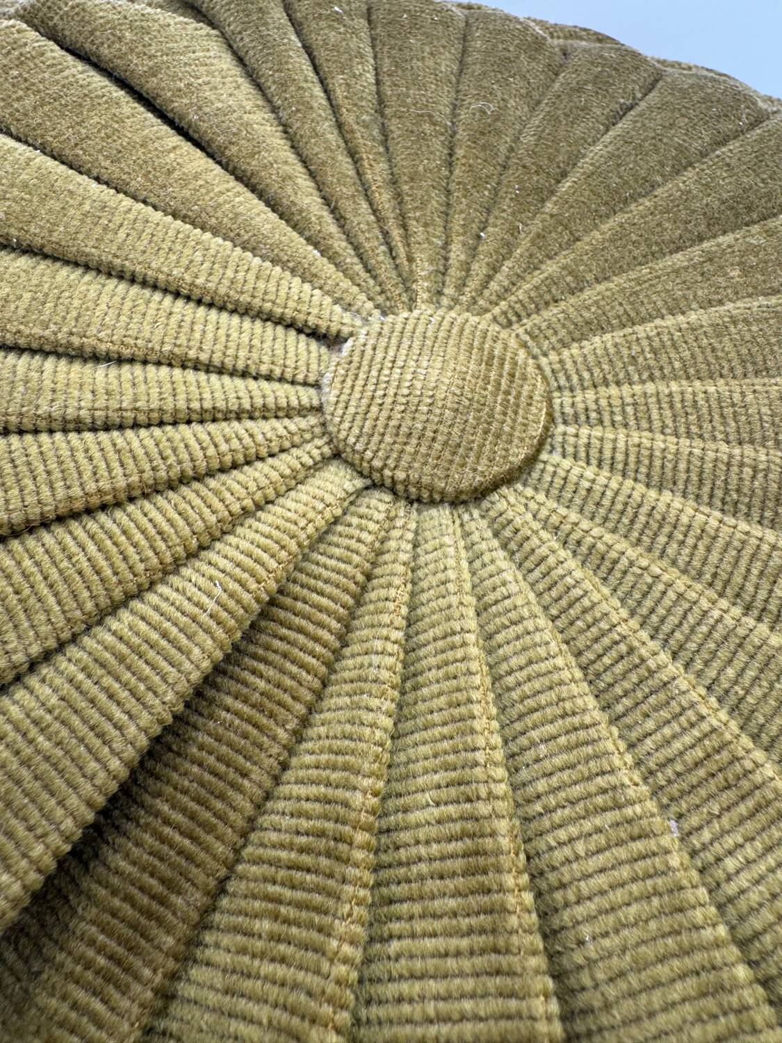 Vintage velvet round cushion