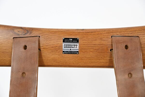 Fauteuil avec repose-pieds « Sheriff » par Sergio Rodrigues pour ISA Bergam