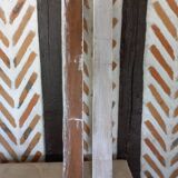 Pair of white patinated woodwork