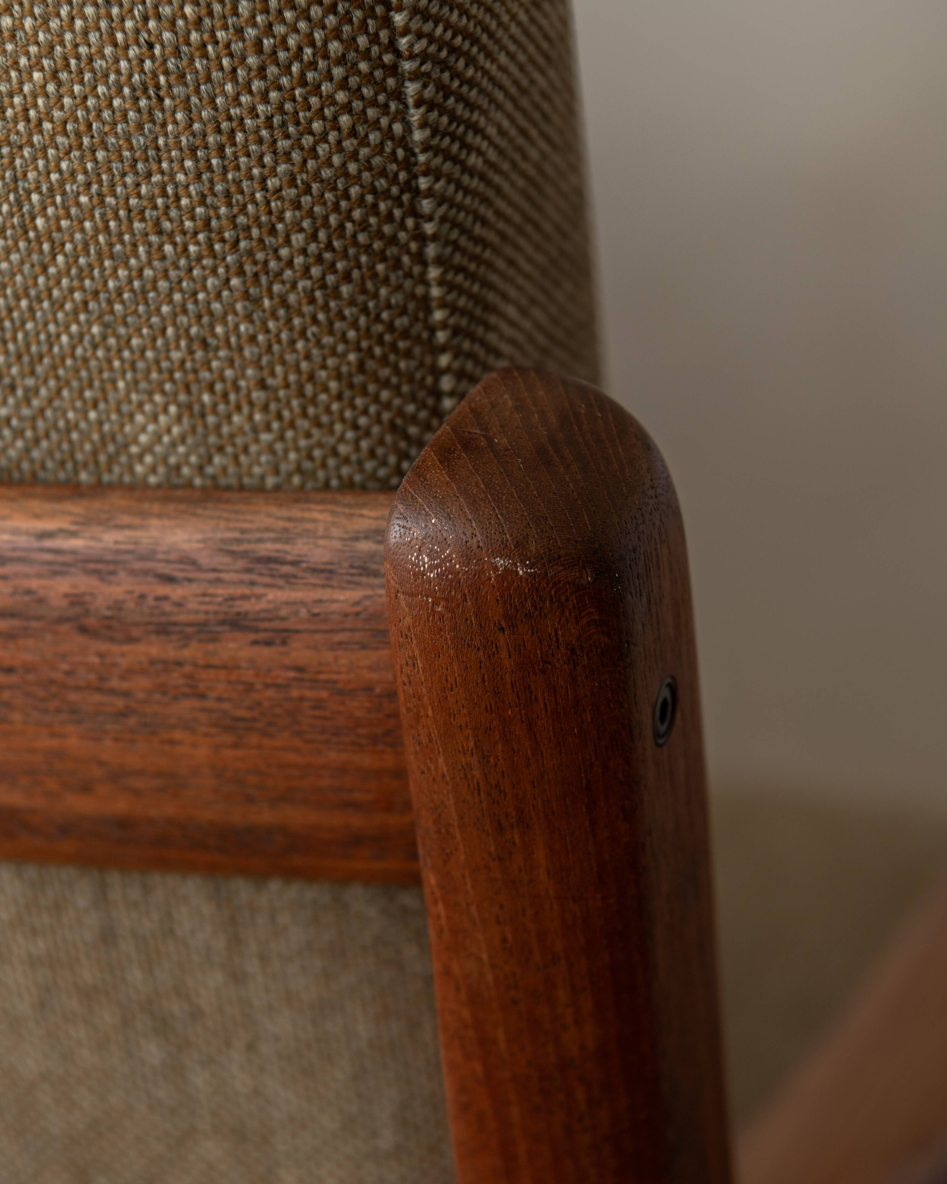 Vintage Senator Armchairs by Ole Wanscher for Cado Set of 2