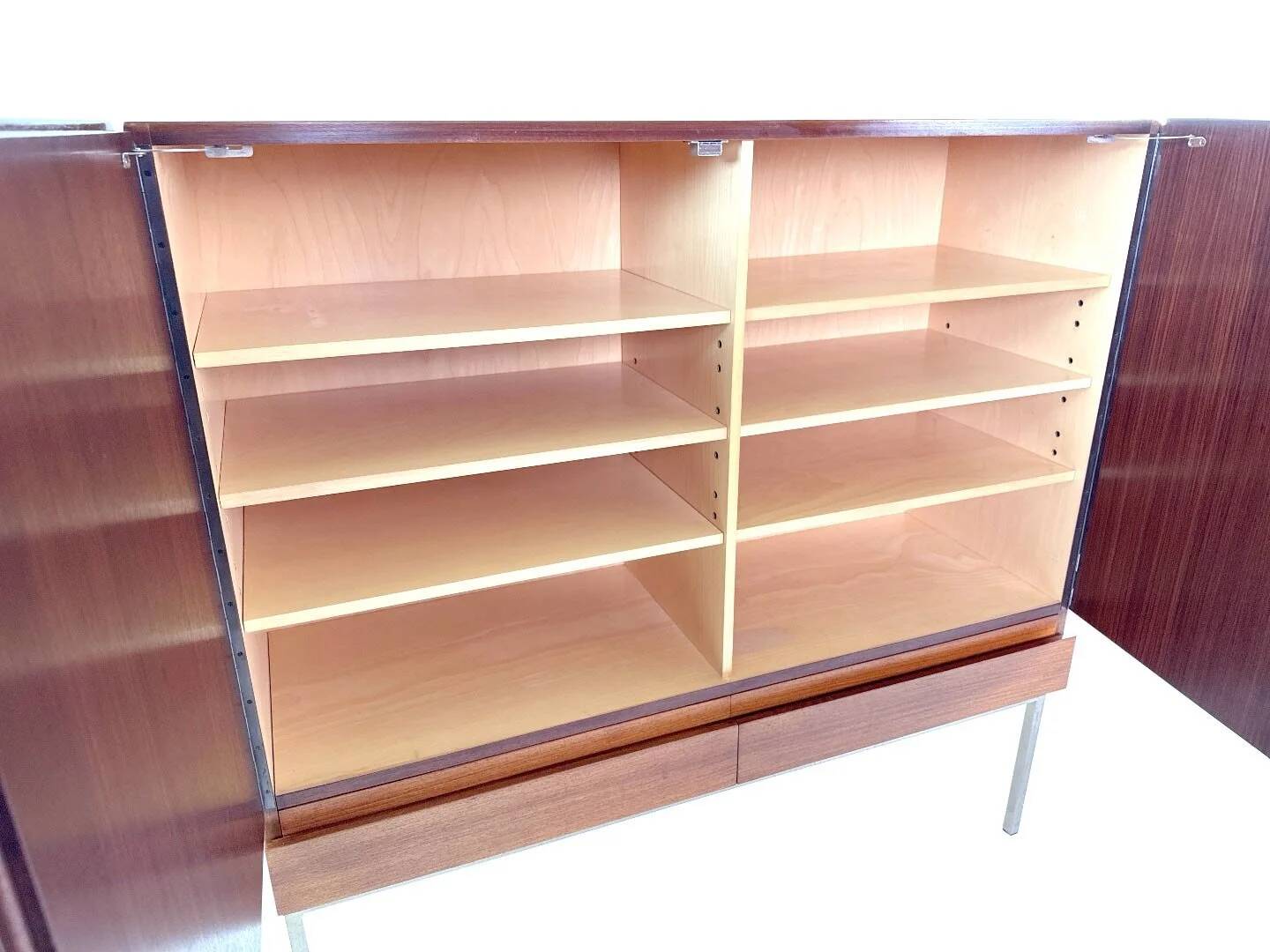 Mid-century teak highboard S21 by Dieter Waeckerlin for Behr