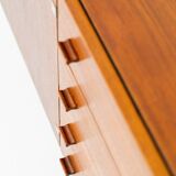 Modernist sideboard in teak (Belgium, 1950s).