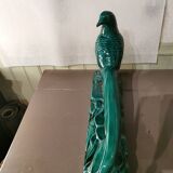 Art Deco Pheasant in Green Ceramic