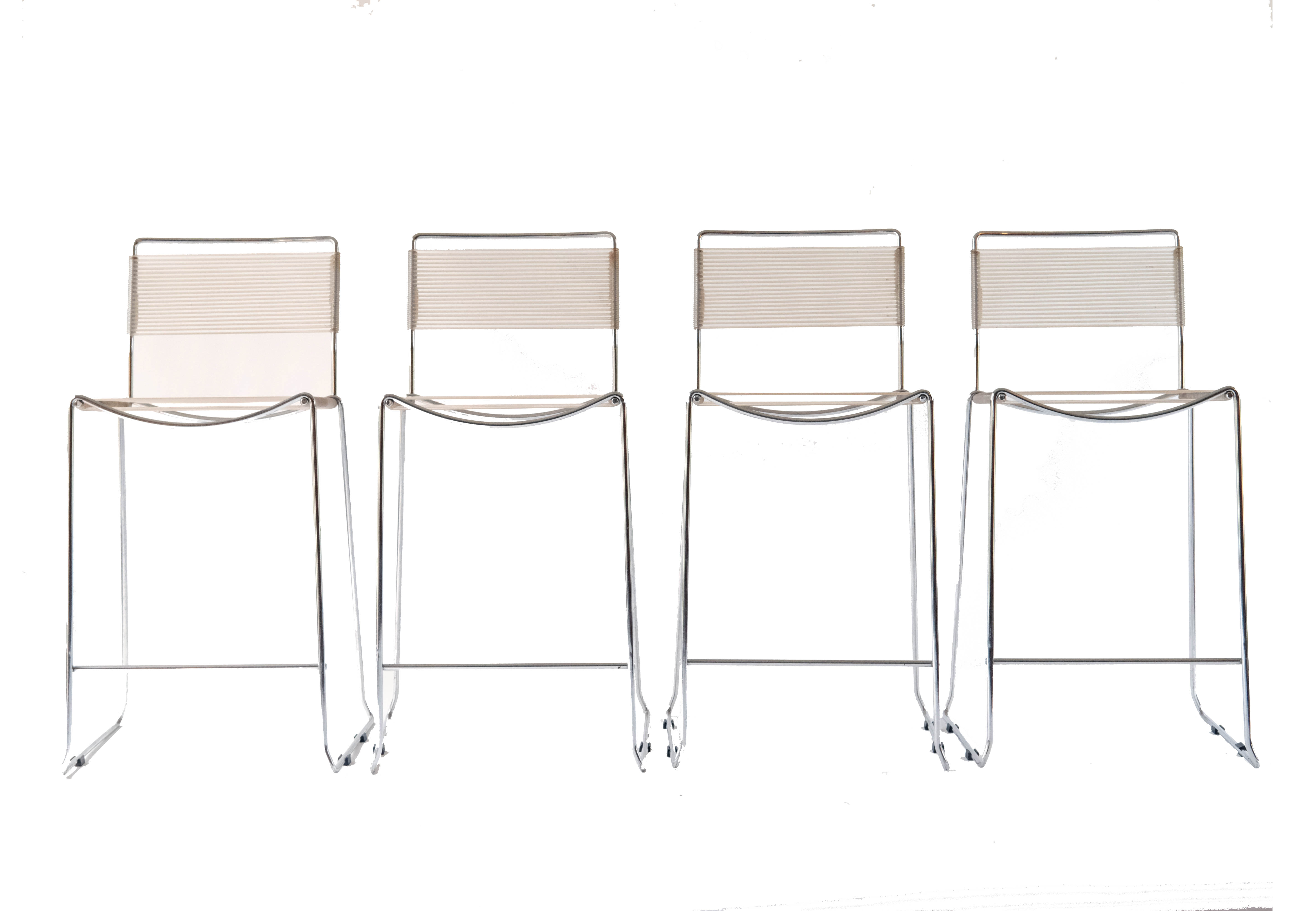 Spaghetti Bar Chairs by Giandomenico Belotti for Alias, Set of 4,  Italy 1980's