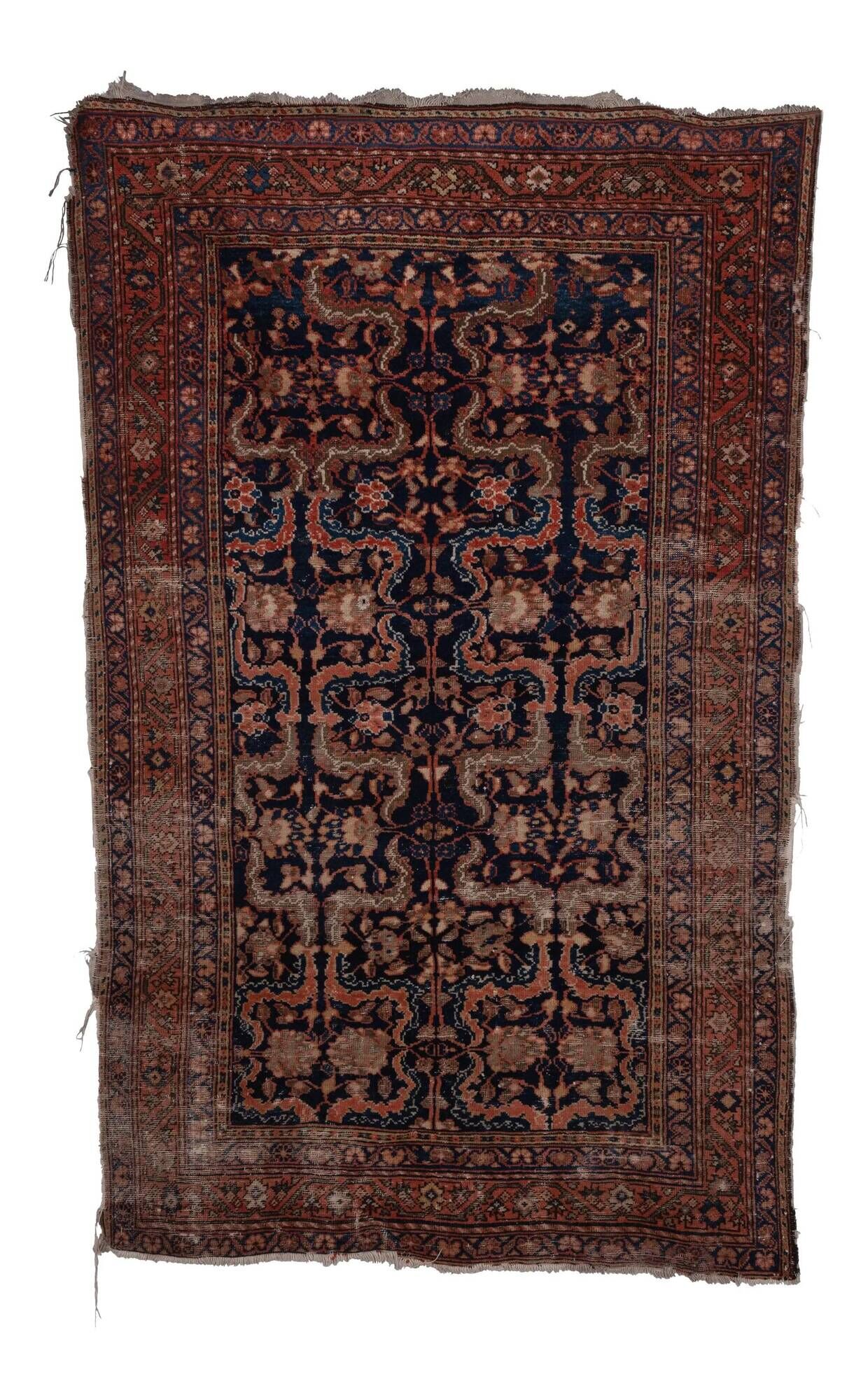 Vintage Turkish rug handmade 126x196 cm