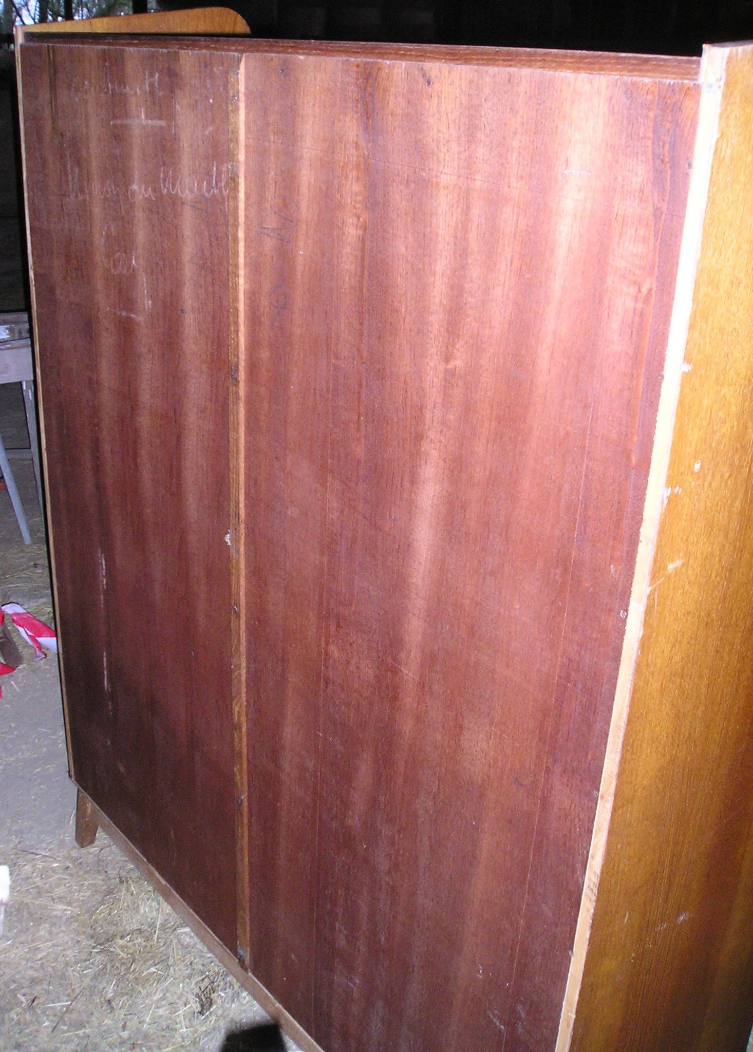 Secretary cabinet, oak veneer 1960
