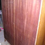 Armoire secrétaire, placage de chêne 1960