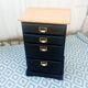 Commode chiffonnier patine noire