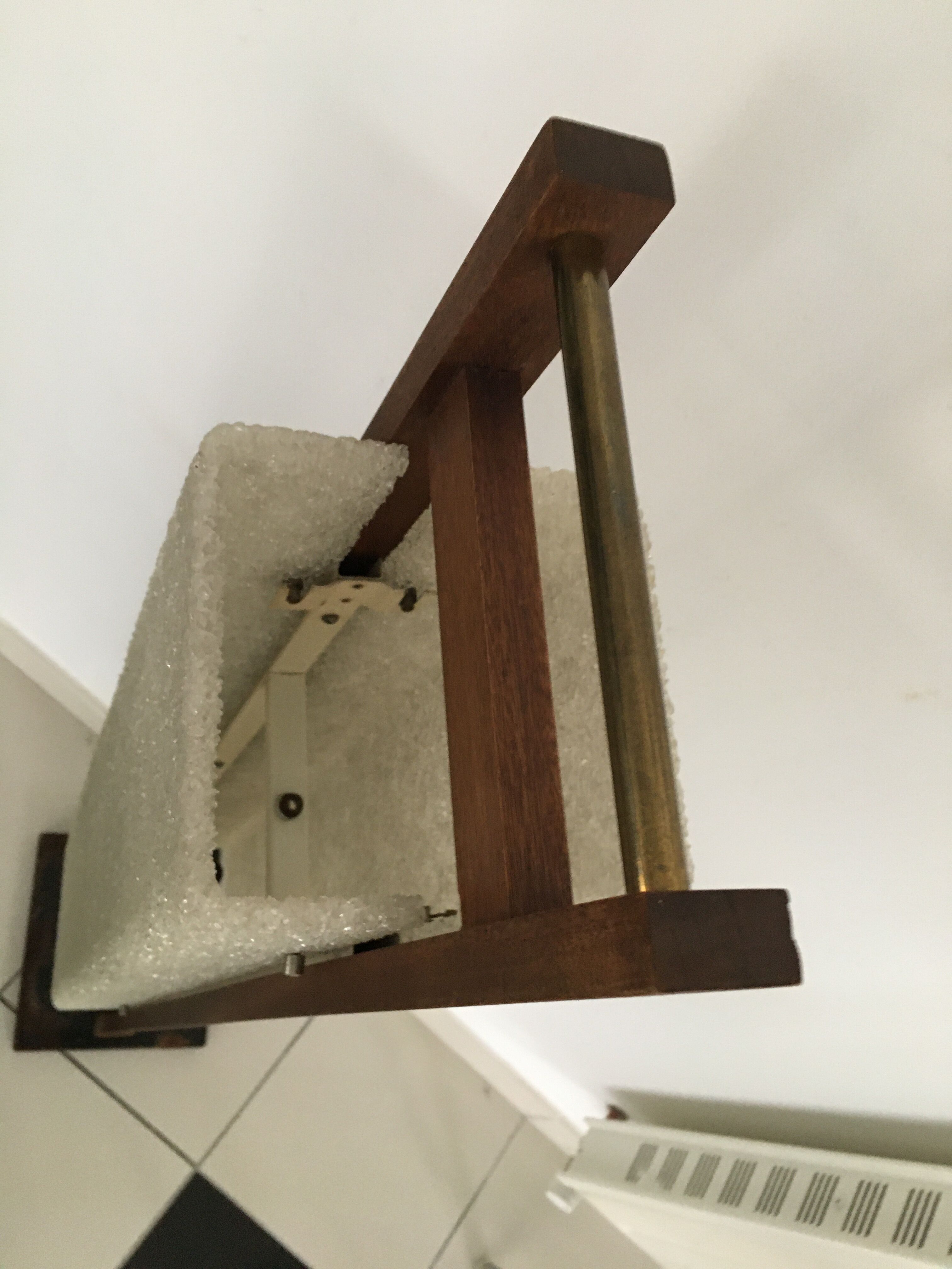 Granite perspex totem lamp