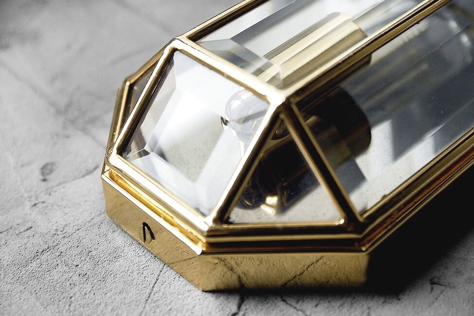 Set of geometric appliques metal 1970 s