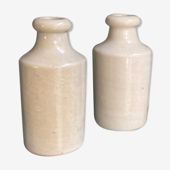 Pair of stoneware bottles