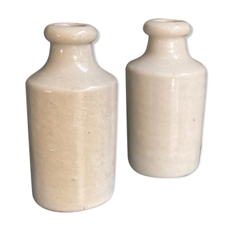 Pair of stoneware bottles