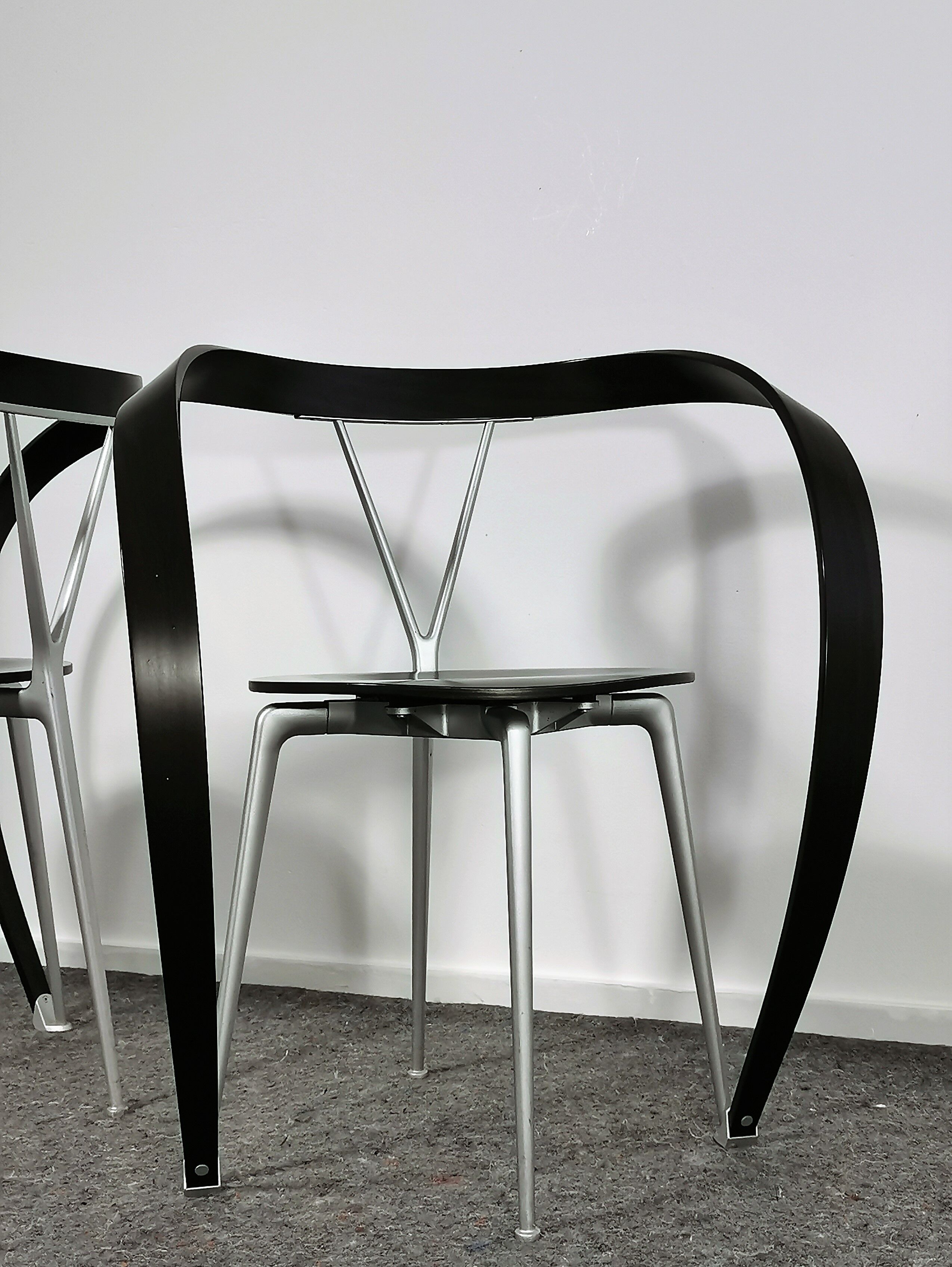 Paire de chaises Andrea Branzi 'Revers' par Cassina Italie 1990