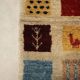Ancient Asian wool rug, thick knotting, handmade 35 x 61 in.