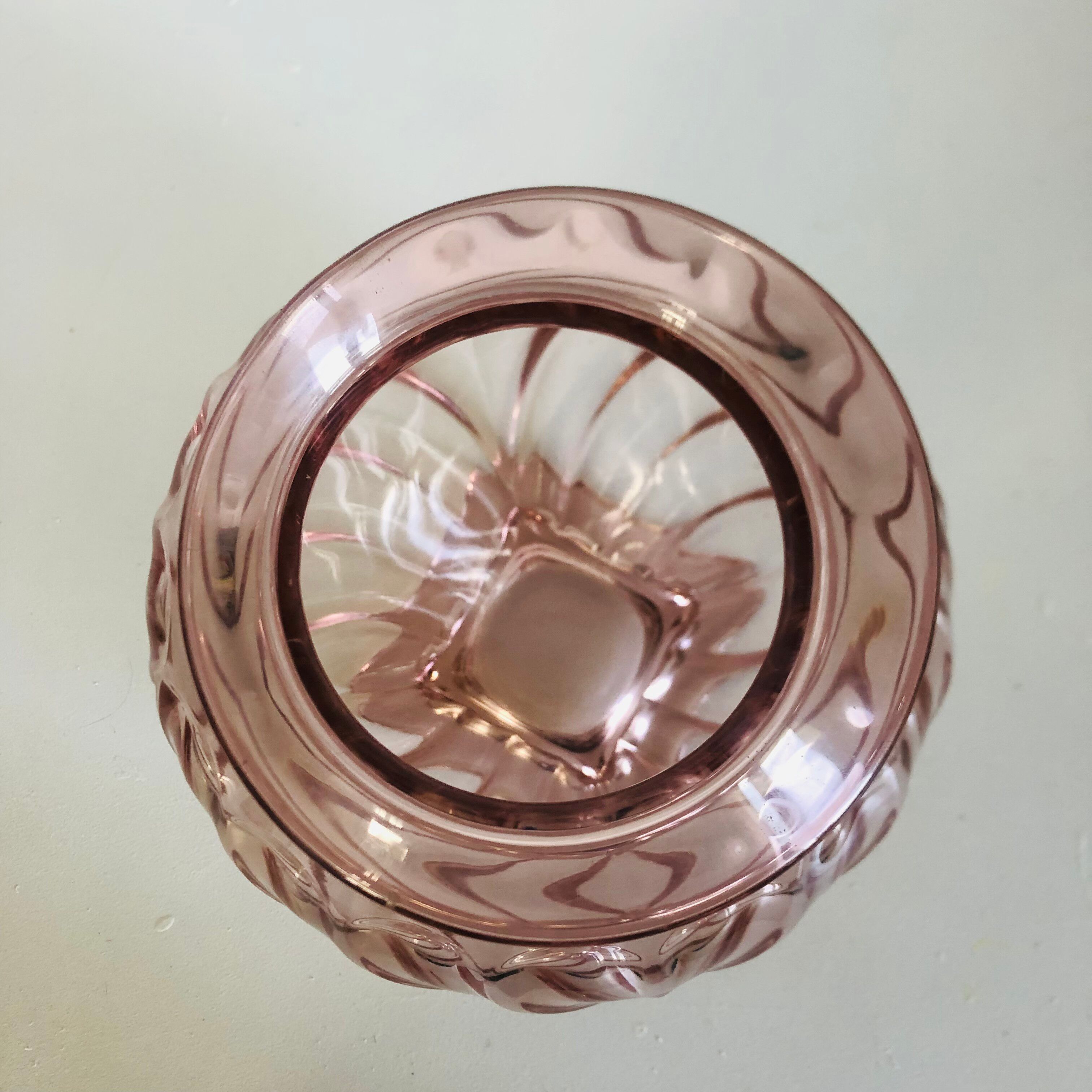 Art Deco glass vase Rosaline by Rudolf Schrötter for Inwald