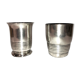Art deco timbales in silver metal