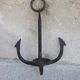 Candle holder wrought iron marine anchor