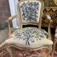 Suite of 4 Louis XV style convertible armchairs