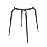 Formica round stool black and green