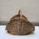 Old light wicker log basket