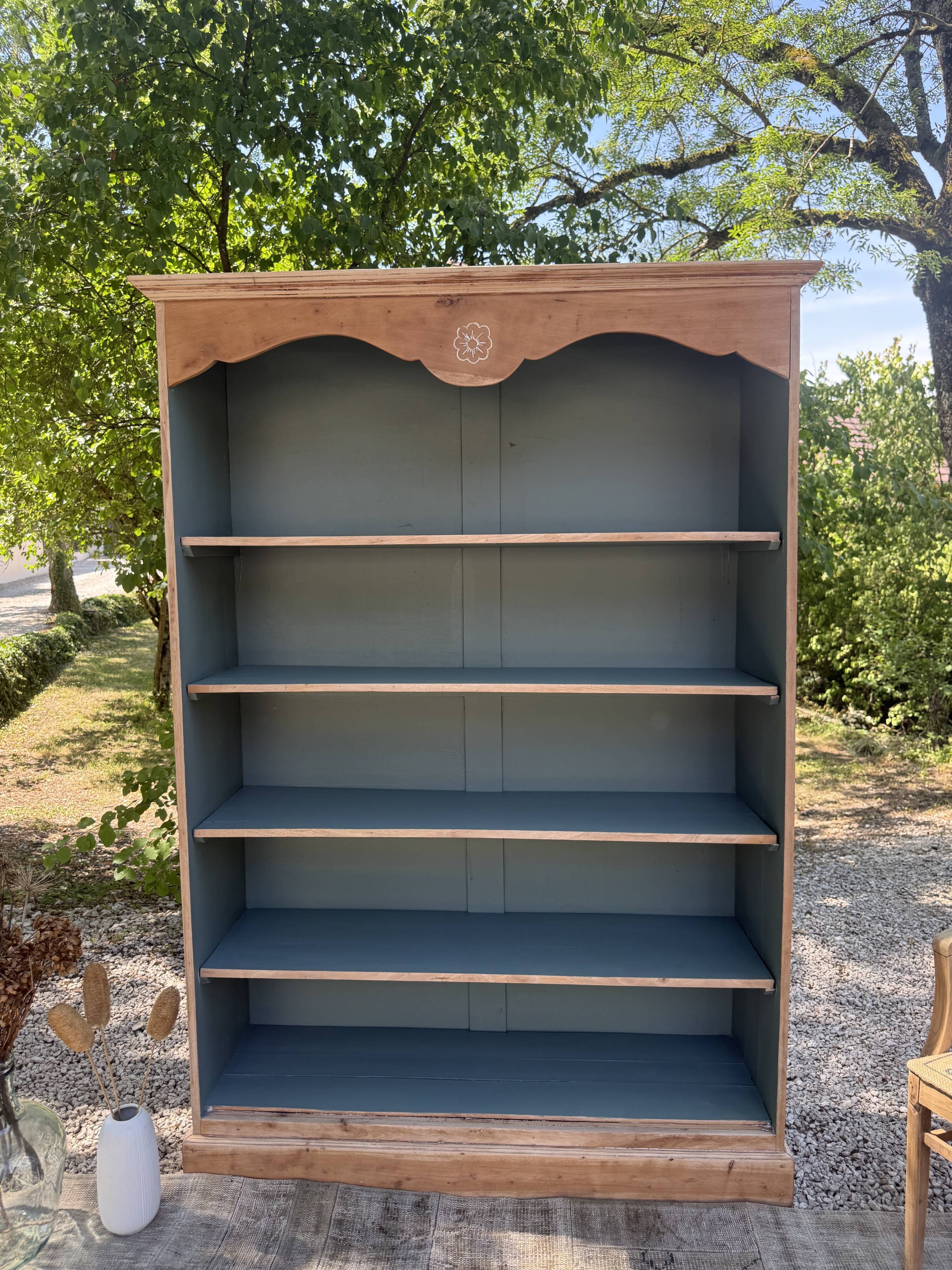 Renovated solid wood library