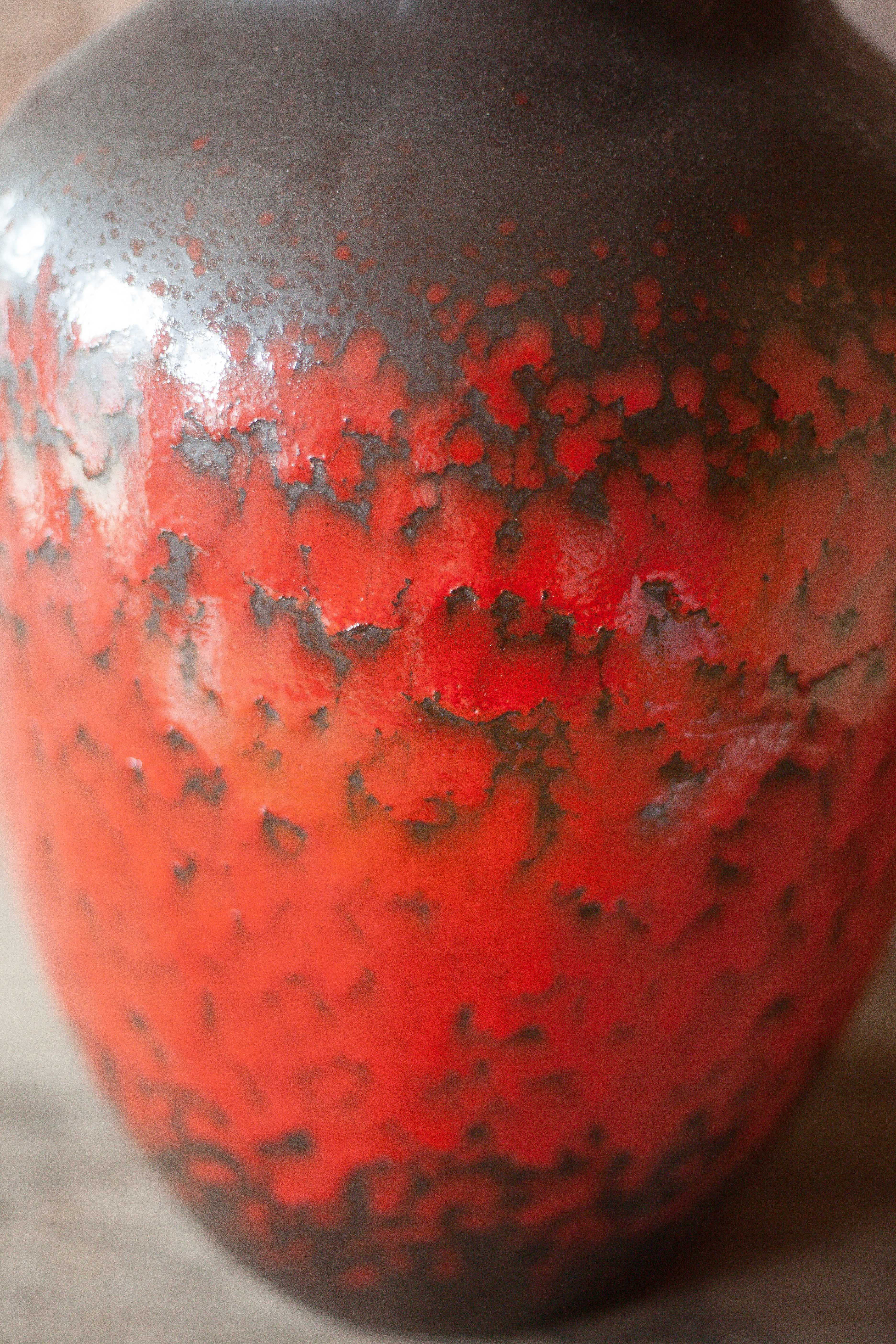Large ceramic vase West Germany 241-47, Scheurich vase, floor vase