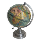 Vintage 1950 terrestrial globe Girard Barrère Forest - 29 cm