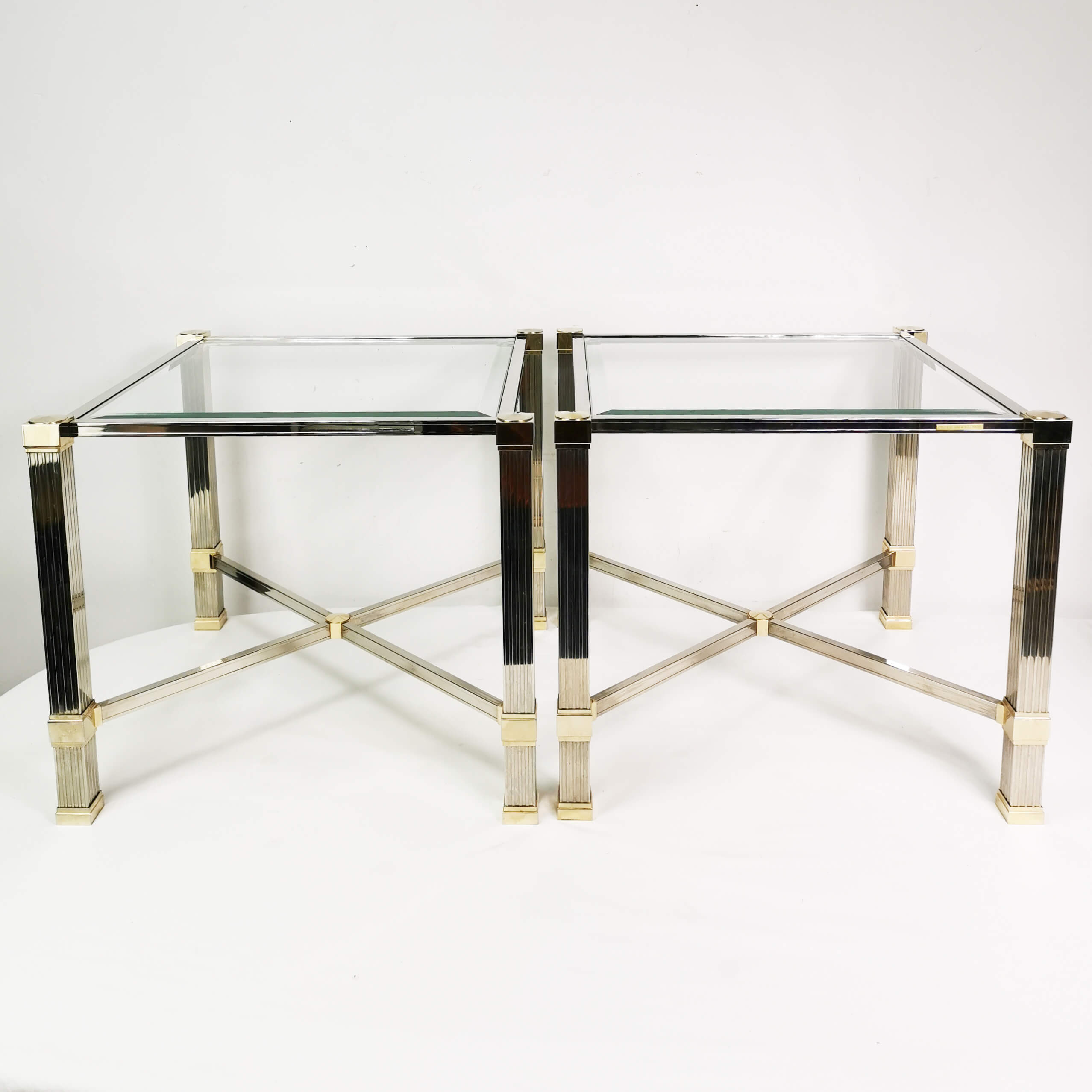 Hollywood Regency coffee tables, Pierre Vandel Paris, France, 1980s