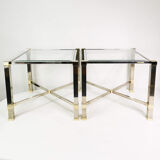 Hollywood Regency coffee tables, Pierre Vandel Paris, France, 1980s