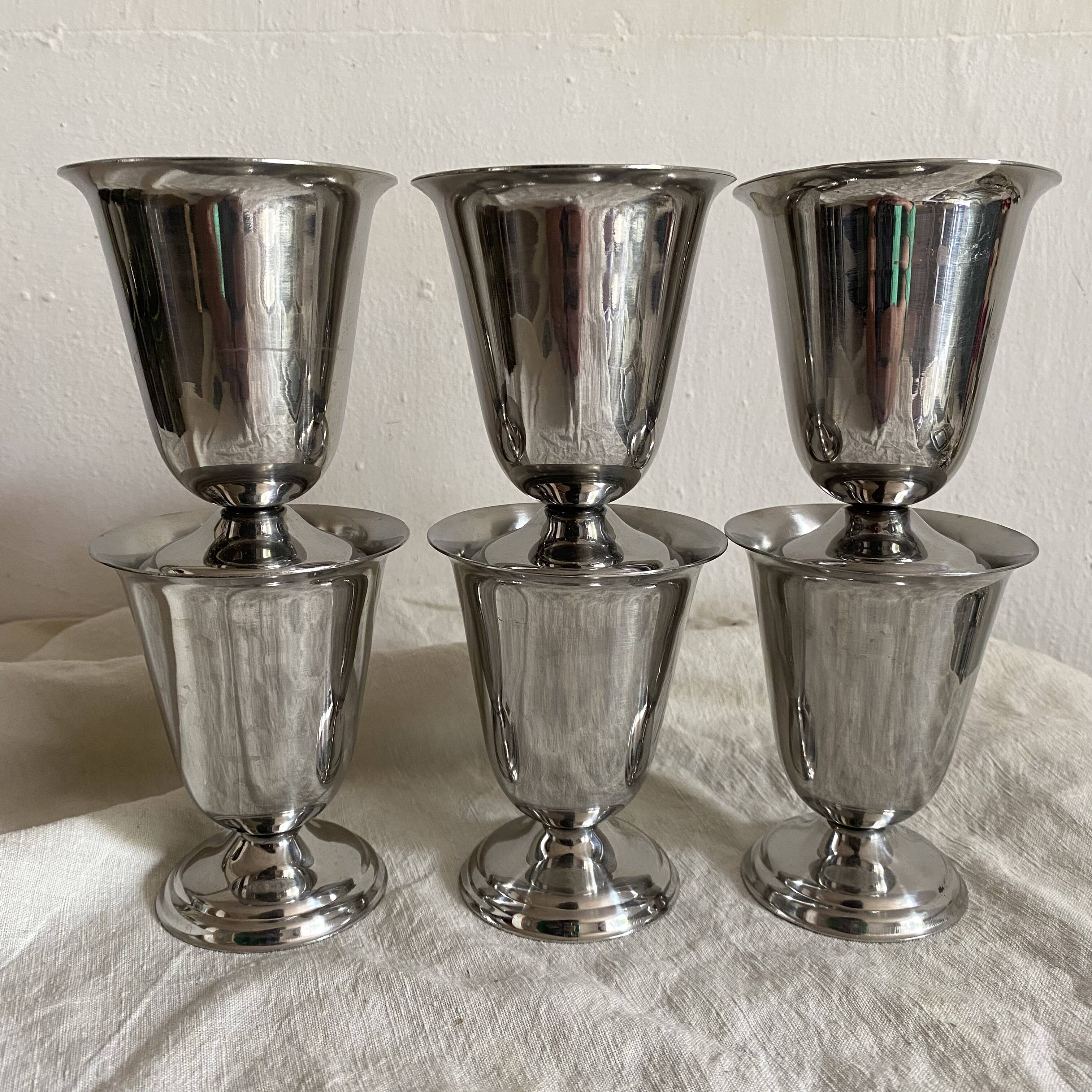 Stainless steel ice cream cups