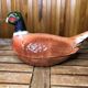 Old michel caugant terrine pheasant shape vintage ceramic
