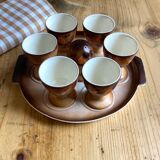 Egg cups and salt shakers