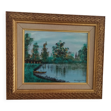 Peinture à l'huile avec cadre Direyde qualité
